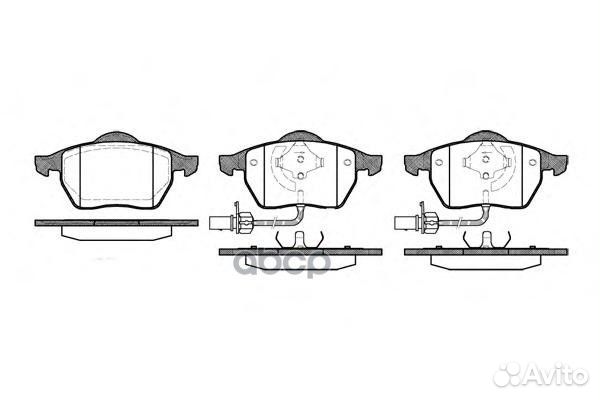 Колодки торм.пер./дат. 0390.22 Remsa