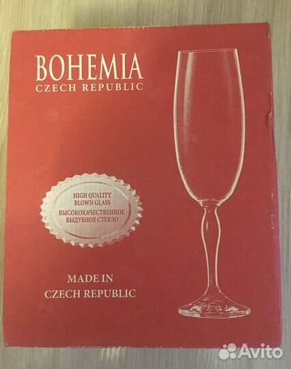 Набор бокалов для шампанского Bohemia