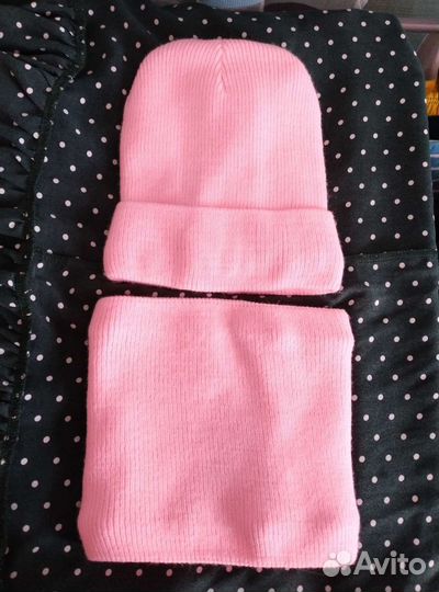 Комплект шапка и снуд