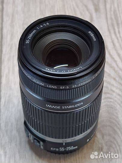 Canon 55-250mm IS со стабилизатором объектив