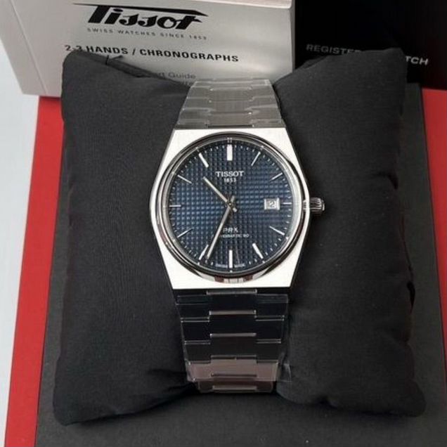 Часы Tissot PRX Powermatic 80 40мм синие