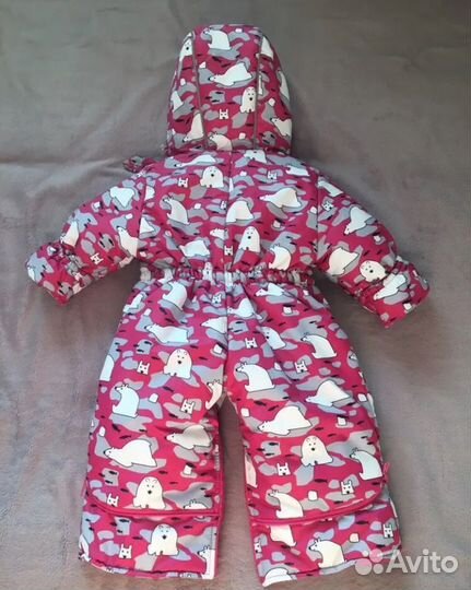 Зимний комбинезон трансформер для девочки 80