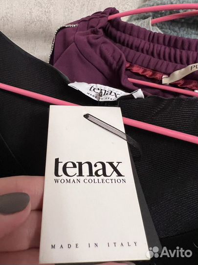 Платье кожаное, кожаный сарафан Италия новое Tenax