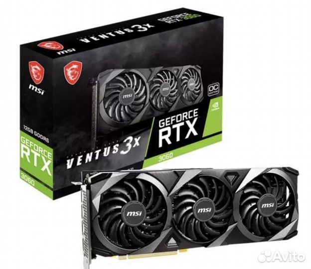 MSI GeForce RTX 3060 ventus 3X OC (LHR) 12gb