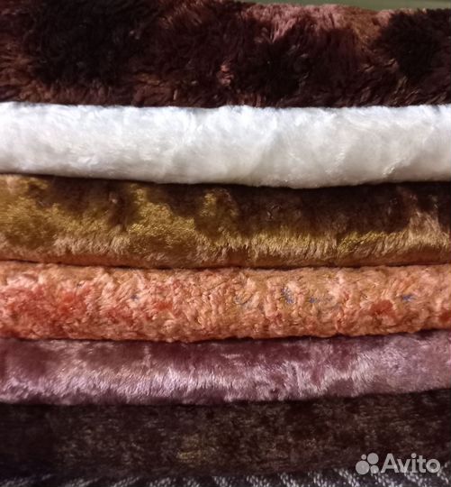 Винтажный советский плюш ручного окраса