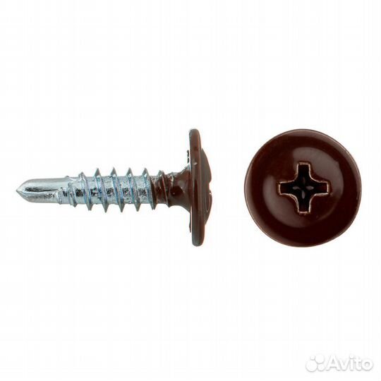 Саморезы клопы 16x4,2 мм с буром (20 шт.) коричнев