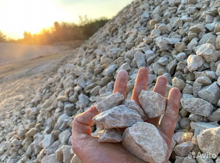 Щебень, песок