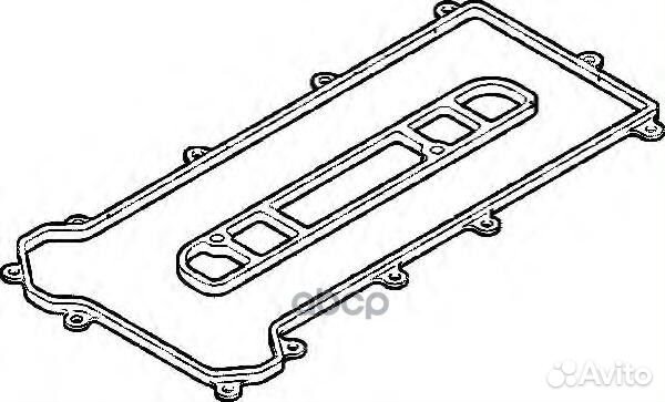 Прокладка крышки гбц полиакриловый каучук 02655