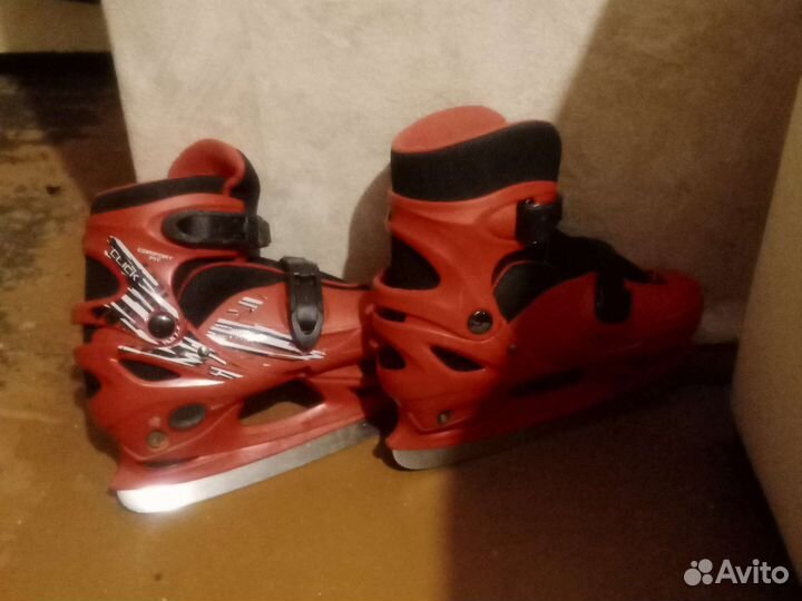 Коньки хоккейные 34-37 раздвижные,без чехлов