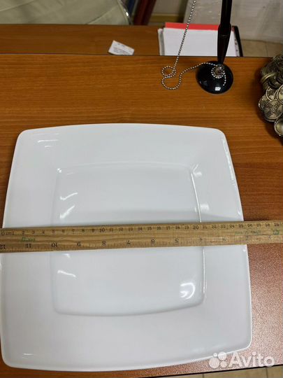 Тарелка квадратная фарфор новая