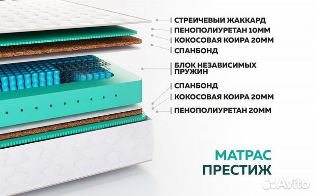 Матрас новый 120х200 Престиж