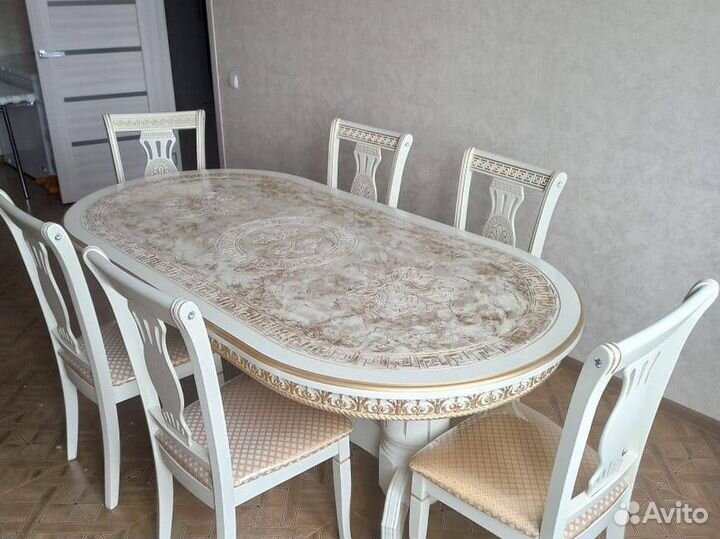 Круглый раздвижной стол Лапка Бесплатная доставка