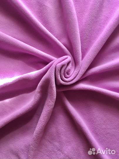 Ткань для шитья флис розовый 4 метра