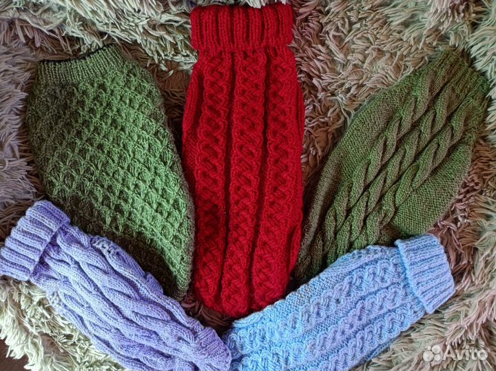 Вязанные вещи для собачек