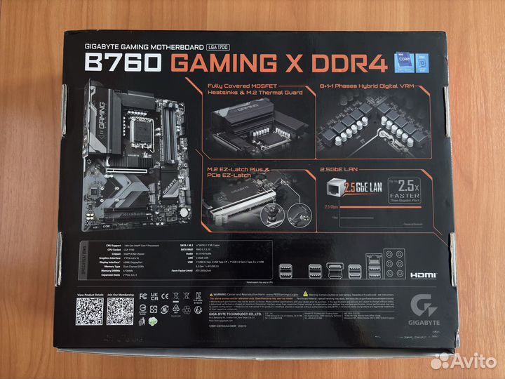 Материнская плата gigabyte B760 gaming X DDR4