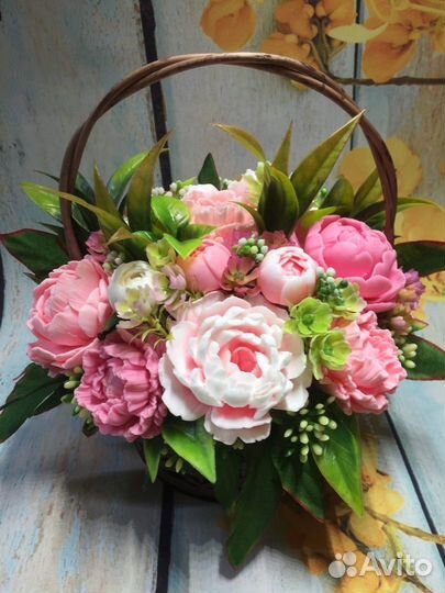 Сувенирное мыло ручной работы, наборы и букеты