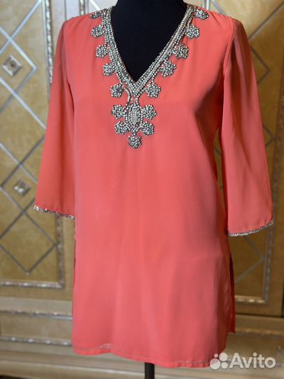 Платье туника пляжное, размер 40-42, XS/S