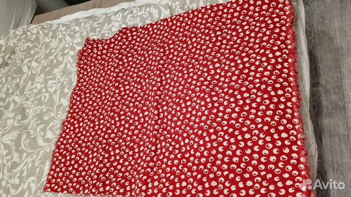 Отрез ткани хлопок Бордо новый
