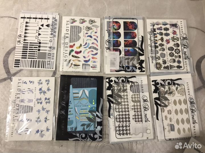 Слайдеры для дизайна в маникюре, наклейки, маникюр