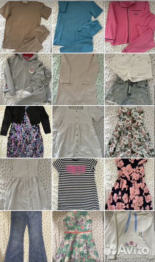 Летняя одежда для девочки 134 140