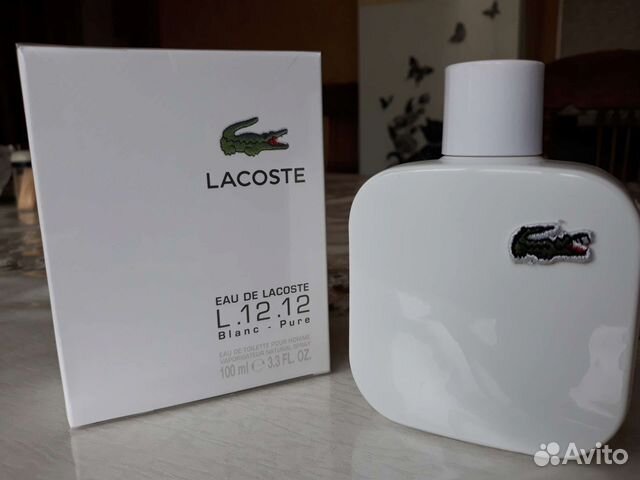 Мужской парфюм Lacoste Eau De L.12.12 Blanc
