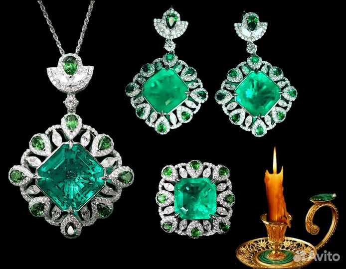 Комплект украшений с цирконами Sweet Romance