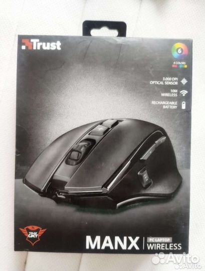 Игровая беспроводная мышь Trust GXT 140 manx