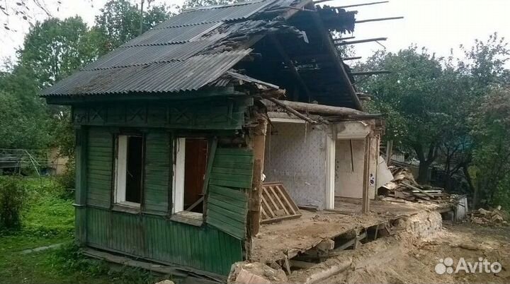 Демонтажные работы. Снос домов и расчистка участков