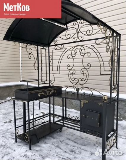 Мангал с крышей