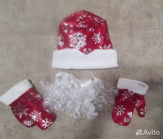 Костюм детский новогодний дед мороз