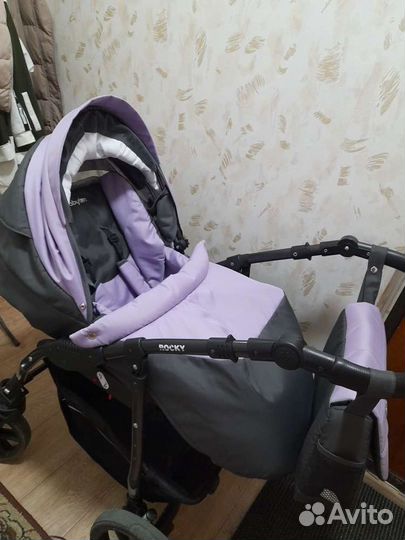 Коляска 2 в 1 babyton Rocky purple 52
