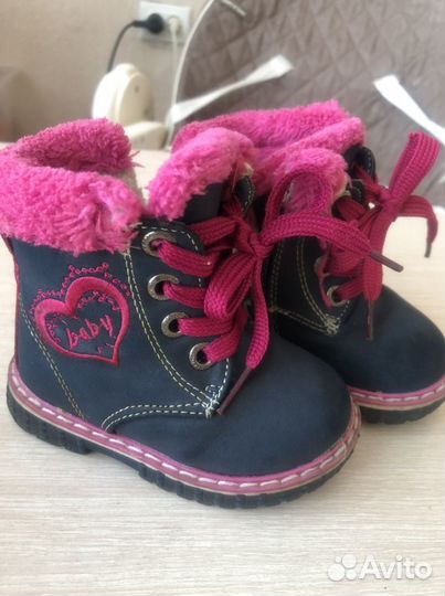 Ботинки утепленные 21 размер