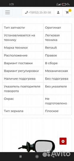 Зеркала на renault logan 1