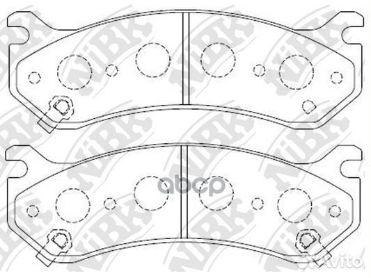 Колодки тормозные дисковые перед PN0055 NiBK