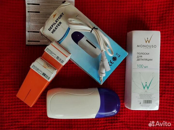 Набор для депиляции воскоплав картриджи полоски