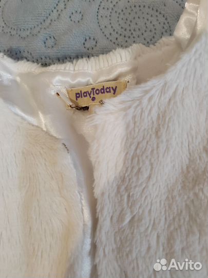 Меховая жилетка для девочки Play today
