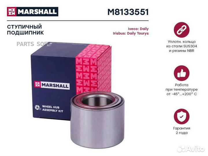 Marshall M8133551 подшипник ступ. перед.\ Irisbus Daily Tourys 06, Iveco Daily II-VI 96