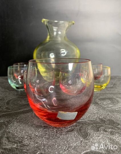 Набор рюмок, кувшин графин ваза стакан Moser