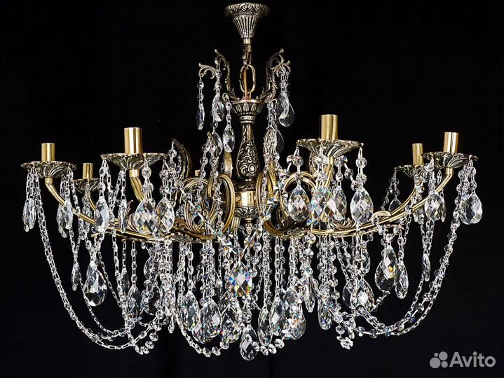 Хрустальная люстра Бронза 