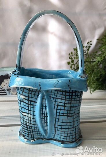 Вазочка керамическая