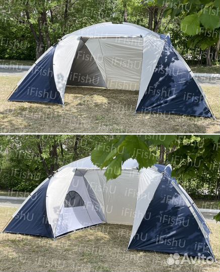 Палатка туристическая 4 местная 2х комн с тамбуром