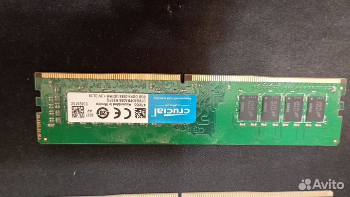 Оперативная память Crucial 2x8 гб 2666мгц