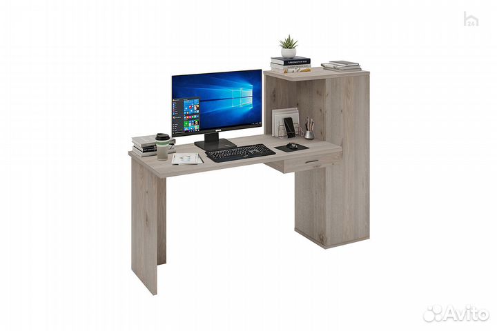 Стол компьютерный прямой Домино Lite скл-прям130+ш