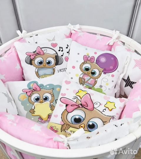 Бортики в детскую кроватку