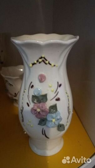 Кофейный сервиз и вазы-Кисловодский фарфор