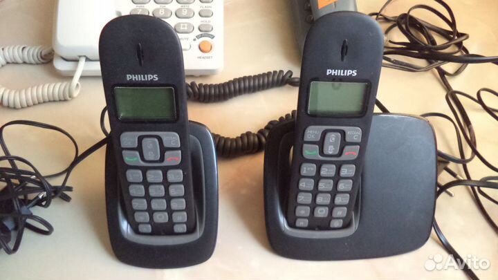 Телефоны кнопочные проводныеtexet, panasonic
