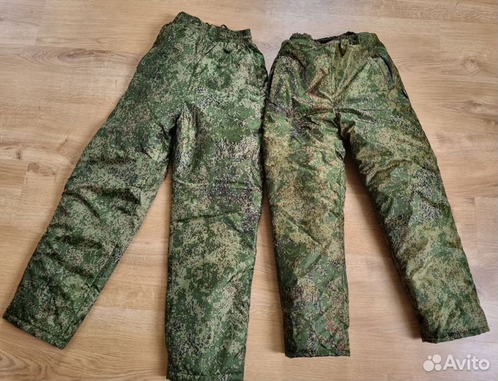 Зимние штаны детские камуфляж кадетская форма бвр