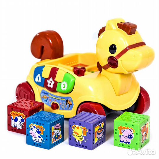 Развивающая игрушка-каталка Обучающий пони Vtech