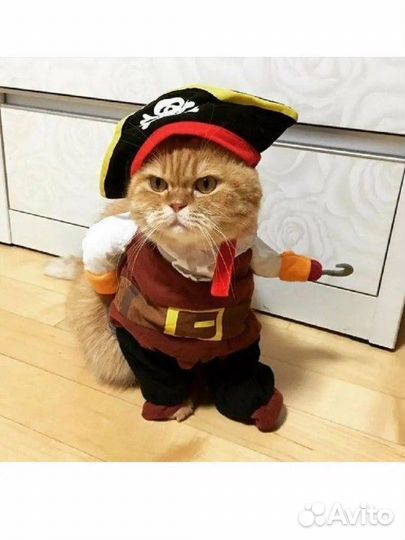 Костюм для кошек и собак, пират