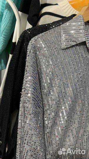 Рубашка в пайетках